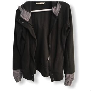 Old Navy Zip Up black and gray with thumbholes XS